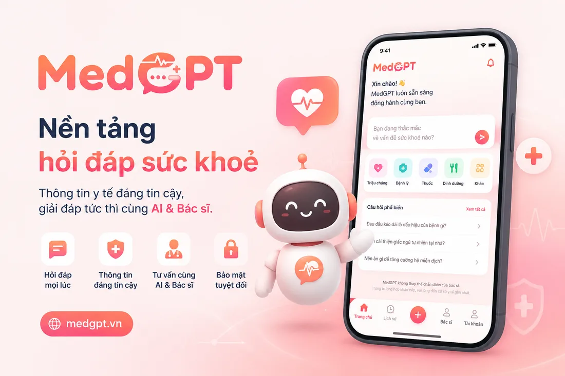 MedGPT — Hỏi đáp sức khỏe online cùng Ban tư vấn sức khỏe